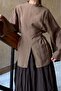 Dark Mink Waist Detailed Lemina Tunic