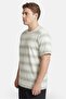 Men Crew Neck Short Sleeve Stripe T-Shirt, Multicolor - 3