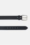 Men Genuine Leather Casual Pin Buckle Belt, Black - 2