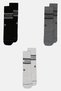 Men 3 Pairs Brand Logo Crew Socks, Multicolor - 4