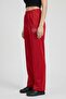 Women Regular Fit Embroidered Track Pants, Red - 3