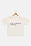 Kids Boy Short Sleeve Brand Logo T-Shirt, Off White - 3