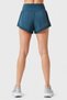 Women 4 Inseam Sportswear Fit Running Shorts, Teal Blue - 4