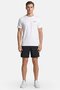 Men Crew Neck Short Sleeve Brand Logo T-Shirt, White - 2