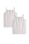 Girls' Tank Top with Double Straps, 2-11 Years Old, Off-White - 2