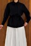 Black Koralina Poplin Shirt