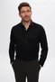 Slim Fit Lacivert Oxford Örme Gömlek - 2