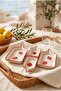 Breakfast Presentation Plate Strawberry Patterned Four-Piece Ceramic Sauce Bowl Snack Bowl Set with Red Edges - 3