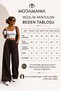 Muslin Fabric High Waist Wide Leg Palazzo Women's Trousers - 6