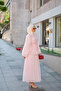 Women's Gold Shepherd Button Detail Lined Suit Pink - 4