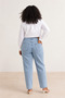 Women's Plus Size Ice Blue Mom Jeans - 6