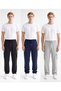 Men's 3-Piece Parachute Fabric Baggy Trousers with Commando Pockets, Wide Legs, Comfortable Fit