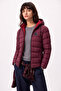 Winter Inflatable Coat Warm Padding Inside Lined Water Repellent Windproof Hooded Sports Coat - 4