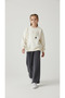 Girl's Heart Embroidered Tracksuit Set, 3 Thread Embroidered Top and Bottom Set, Ages 3-7 - 3