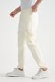 Ecru Men's Cargo Pocket Jogger with Elastic Waist - 2