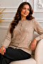 Hearted Knitwear Cardigan N3219 Mink - 3