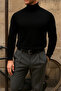 Men's Premium High-Neck A.Black Knitwear Sweater - 3