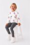 Girl's Cherry Patterned Leggings Top and Bottom Set - 3