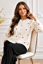 Hearted Knitwear Cardigan N3219 Ecru
