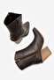 Wemma Women's Genuine Leather Zippered Western / Cowboy Boots Brown - 5