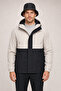 Men's Stone Black Zippered Water Resistant Hooded Windbreaker & Raincoat - 2