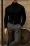Men's Premium High-Neck A.Black Knitwear Sweater - 5