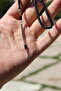 Tasseled 4*7 Mm. Cutting Model Black Crimped Amber Prayer Beads in Various Sizes - 3