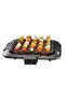 DENX DX3438 Electric BBQ Grill 2000W with Adjustable Temperature Control, Standing Barbecue Grill with Stainless Steel Cooking Rack, Wind Deflector, Lower Storage Tray, Easy-Clean Design for Indoor an - 2