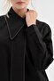 Women's 100% Cotton Collar with Stone Detail Comfortable Fit Design Shirt - 7