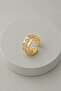Thick Single Row Stone Cartilage Earrings