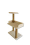 82 cm White Cat Scratching Post with Terrace - 5