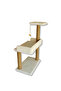 82 cm White Cat Scratching Post with Terrace - 7
