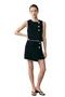 Contrast Buttoned Knitwear Set