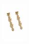 Modern Gold Earrings with Geometric Detail - 3
