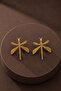 Dragonfly Matte Gold Women's Stud Earrings - 2