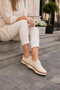 Stella Women's Orthopedic Casual Shoes Lightweight and Comfortable Lace-Up Model - Ecru - 3