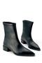 Short Heeled Zippered Non-Slip Sole Boots Black 3 cm - 3