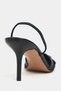 Shine Black Mesh Bead Detailed Pointed Toe Women's Heeled Shoes - 8