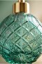 Boby Diamond Globe Glass Liquid Soap Dispenser – Decorative Bathroom and Kitchen Dispenser with Gold Pump and Crystal Pattern - 16 cm X 10 cm - 500ml - - 6
