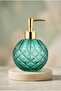 Boby Diamond Globe Glass Liquid Soap Dispenser – Decorative Bathroom and Kitchen Dispenser with Gold Pump and Crystal Pattern - 16 cm X 10 cm - 500ml - - 8