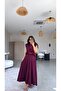 Burgundy Padded Skirt Blouse Set - 5