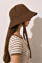 Women's Floral Patterned Tie-Up Bucket Hat – Beach Hat, Sun Protection, Compatible with Sun Hats - 3