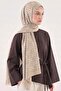 Ring Pattern Jacquard Shawl 100 - Beige