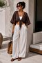 Muslin Lace Short Tie-Up Bolero My2786 - 4