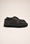 Men's Anthracite Genuine Leather Suede Casual Lace-Up Shoes – Mocca - 3