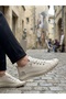 Ba0248 Cream Flexible Lace-Up Ultra Light Breathable Sneaker Shoes - 4