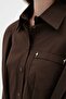 Women's 100% Cotton Shirt with Padded Shoulders and Detailed Design - 7