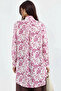 Women's Patterned Long Tunic 1554 - Pink - 4
