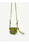 Oil Green Shk306 Adjustable, Knot Detail Strap, Mini, Women's Hand, Arm and Shoulder Bag - 5
