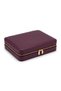Jewelry Box Organizer Travel Case Necklace Ring Earring Organizer Leather Purple 22Cmx17Cm - 4
